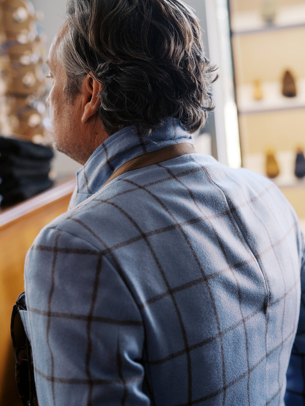 Robin's Egg Blue & Brown Soft Jacket