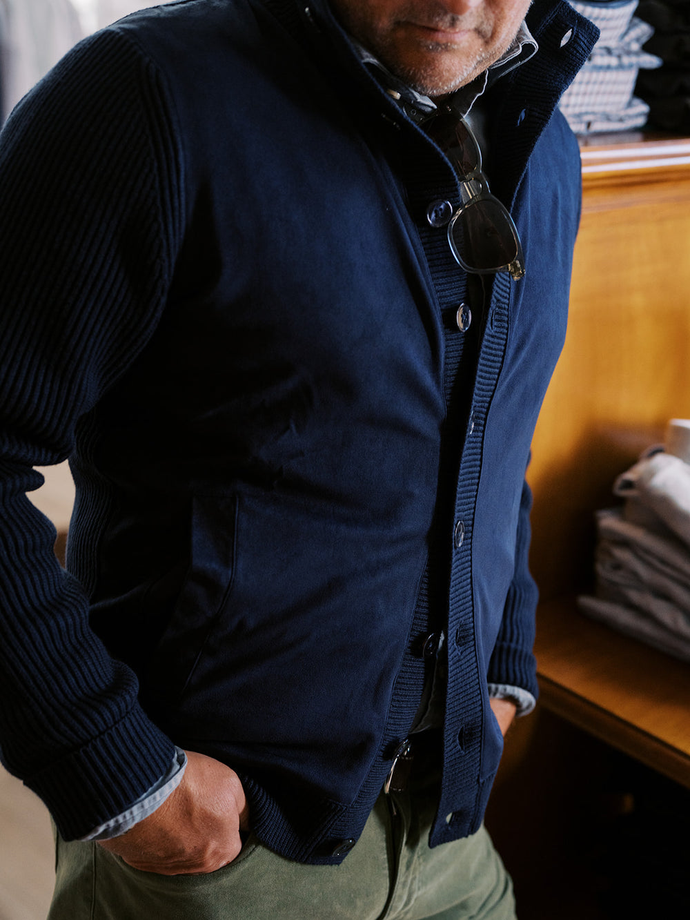 Navy Alcantara Cardigan