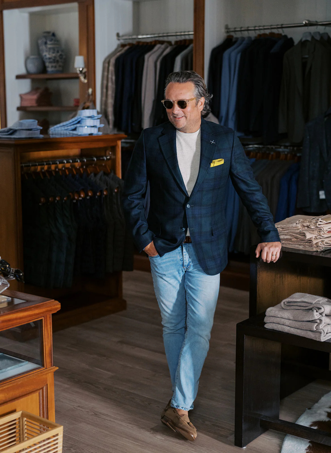 The Oxford Shop Black Watch Soft Jacket