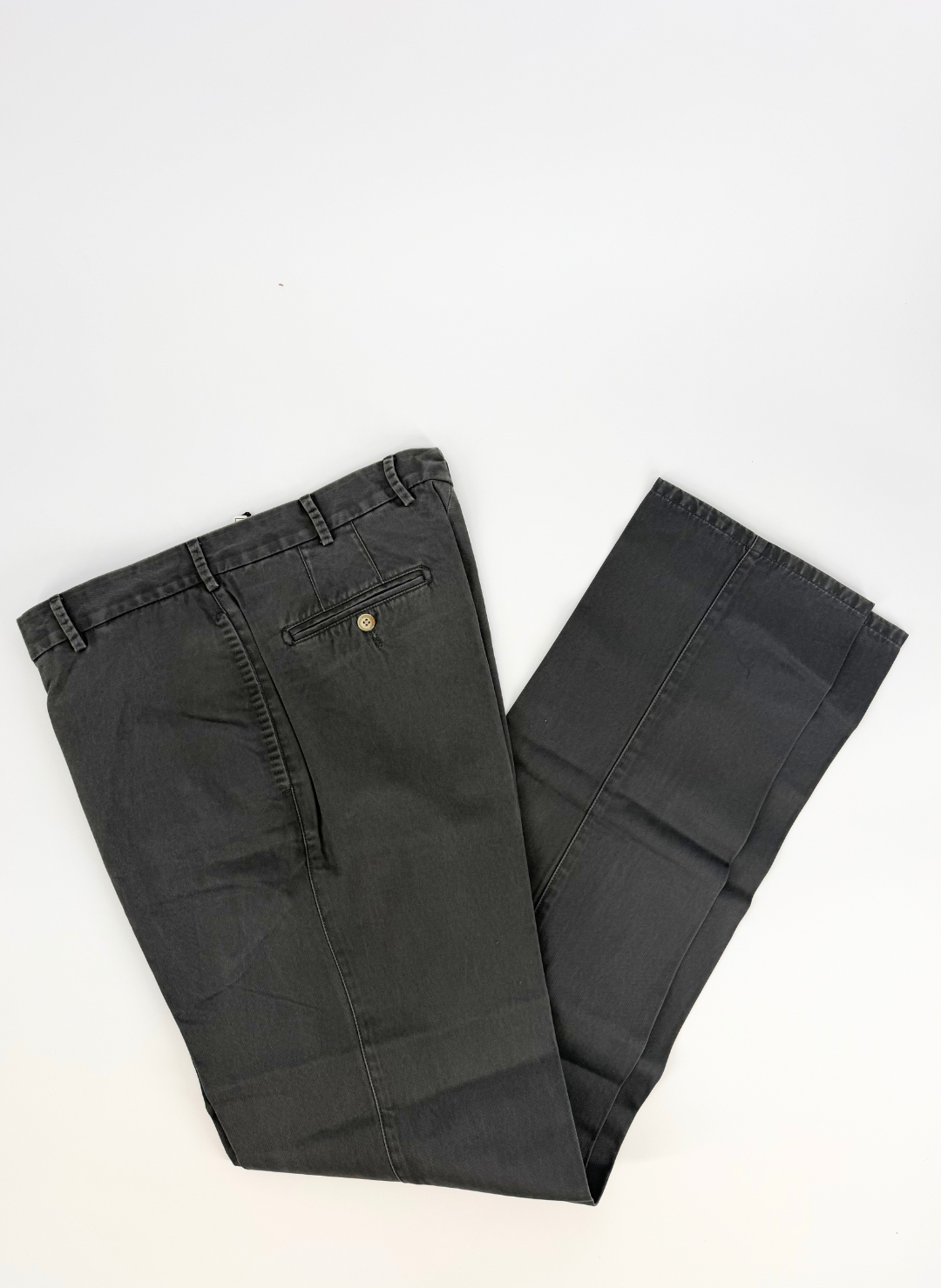 Twill Cotton Chino Pant in Granite