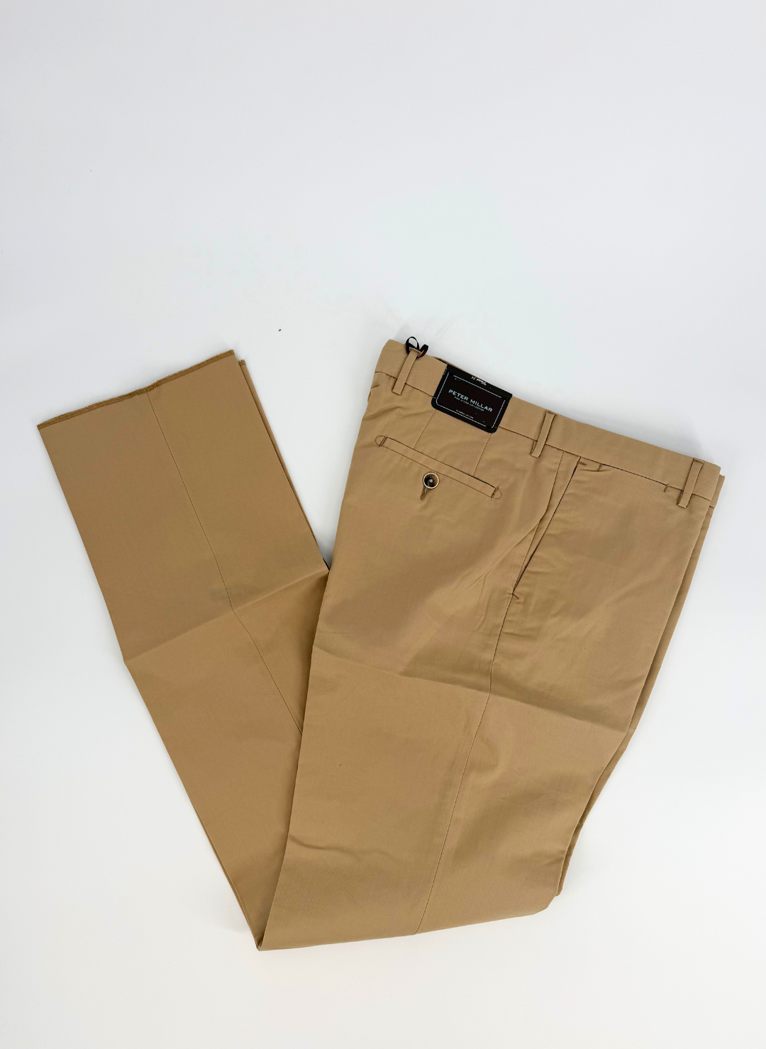 Twill Cotton Chino Pant in Tan
