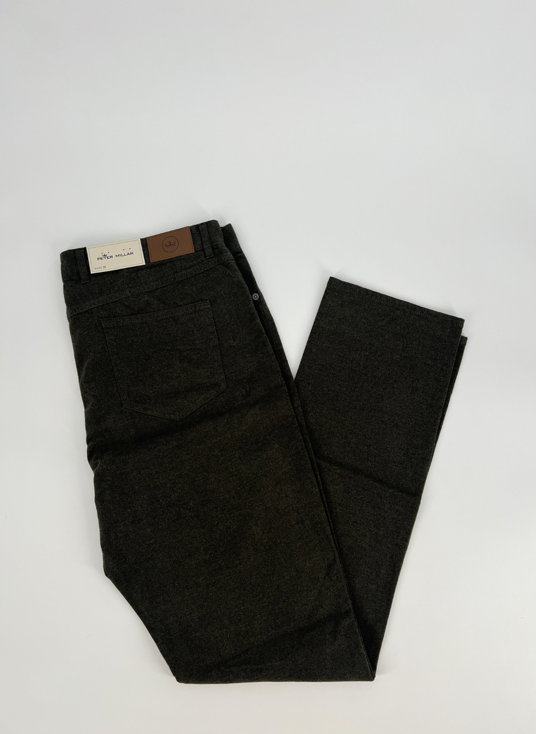 Flannel 5-Pocket Pant in Loden