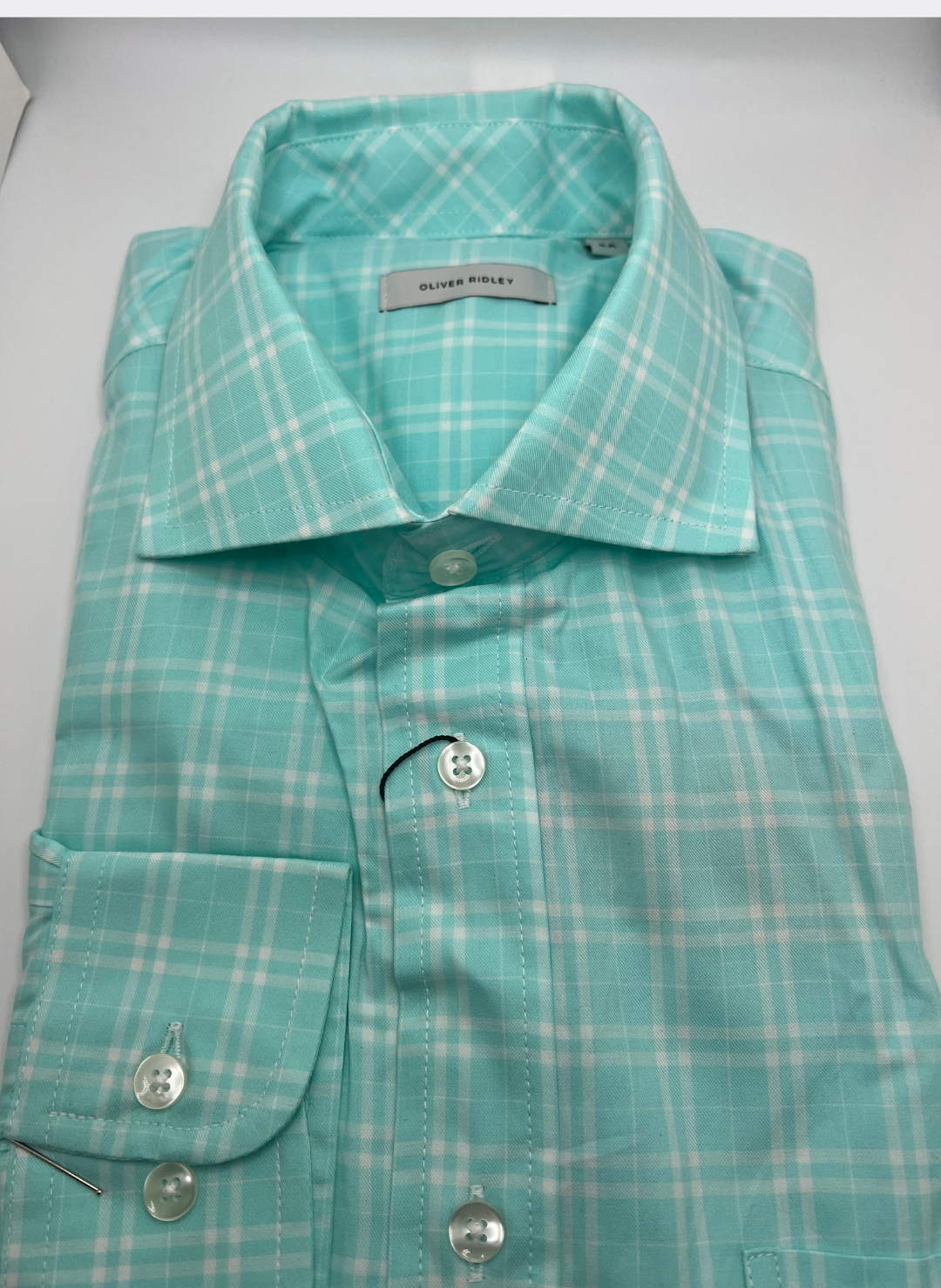 Oliver Ridley Mint Green Shirt