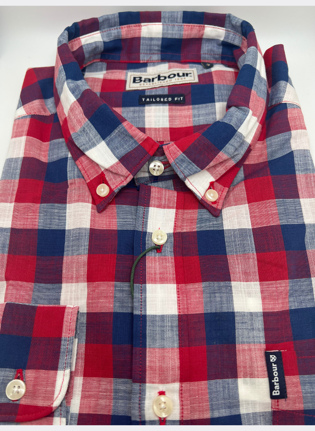 Barbour Gingham 25 Red Shirt