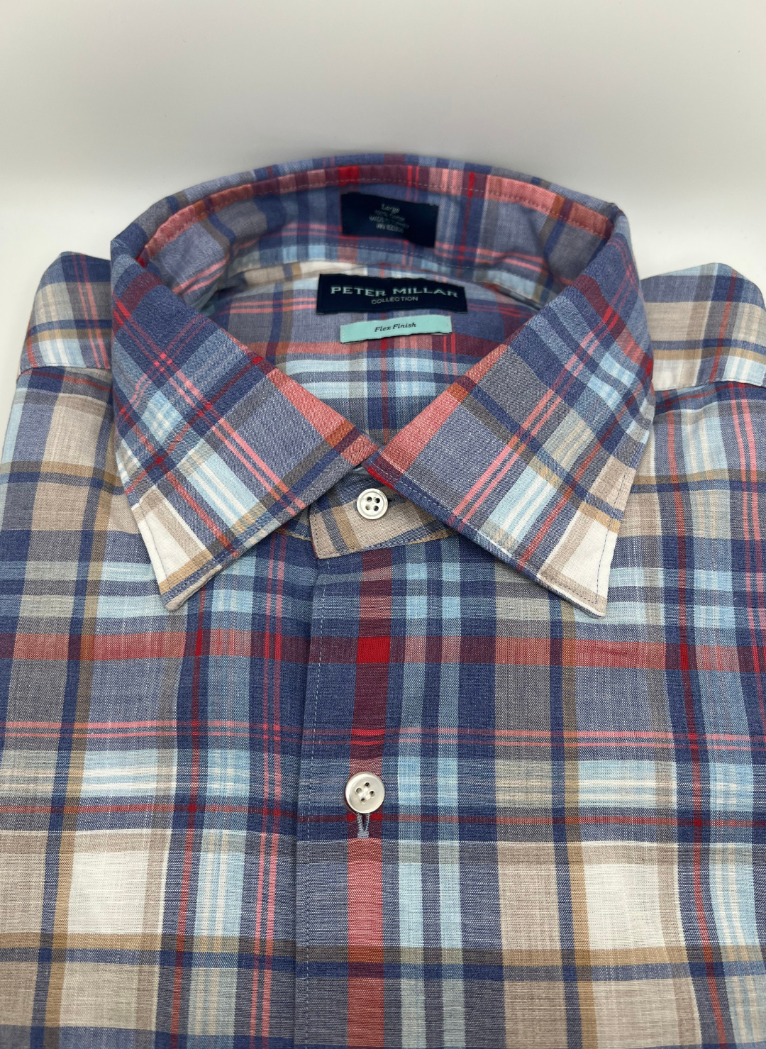 Peter Millar Purple Check Shirt