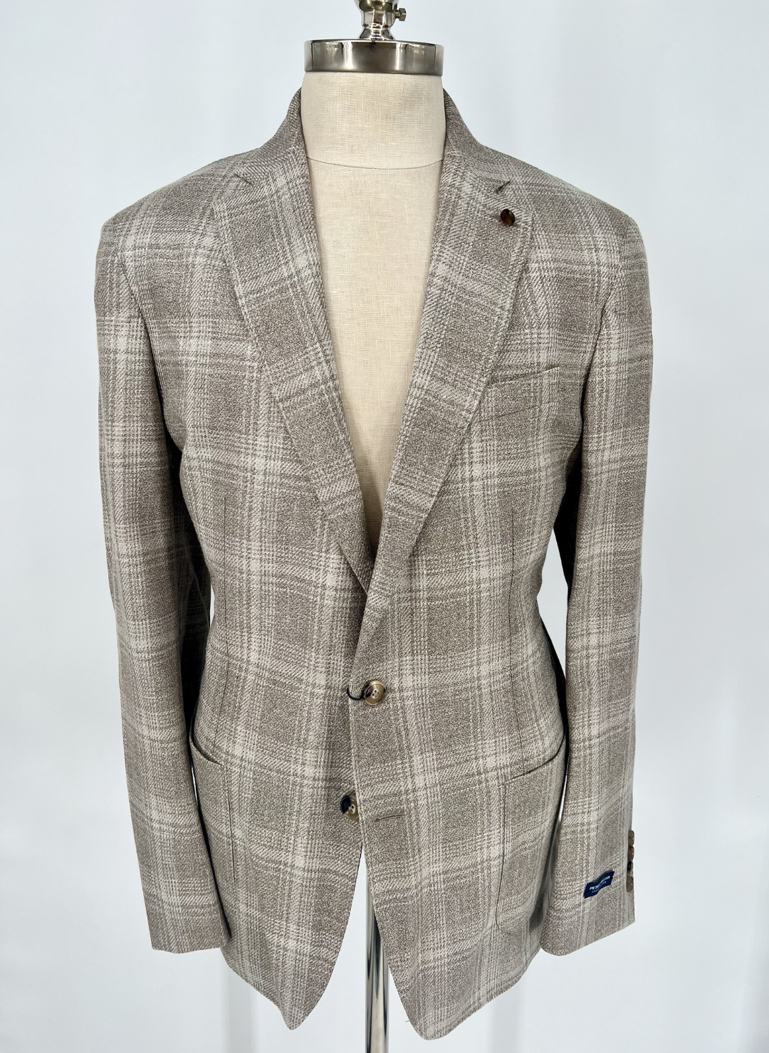 Plaid Soft Jacket in Khaki