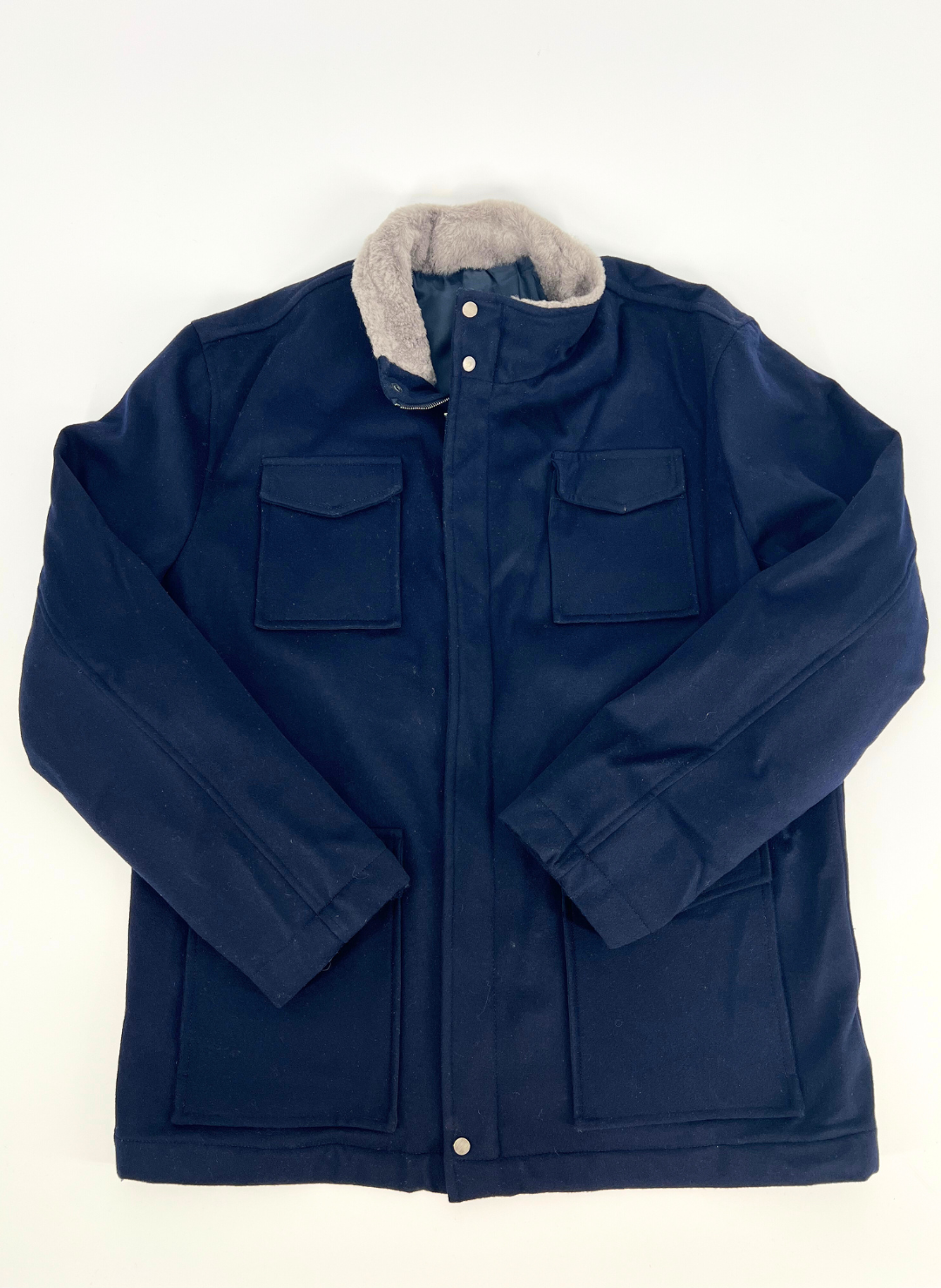 Ravazzolo Navy Wool Coat