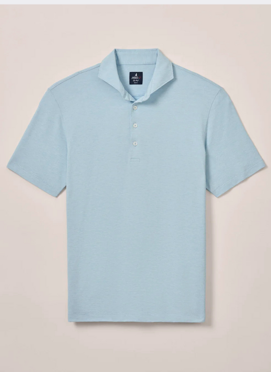 Johnnie-O Idris Top Shelf Polo In Cerulean
