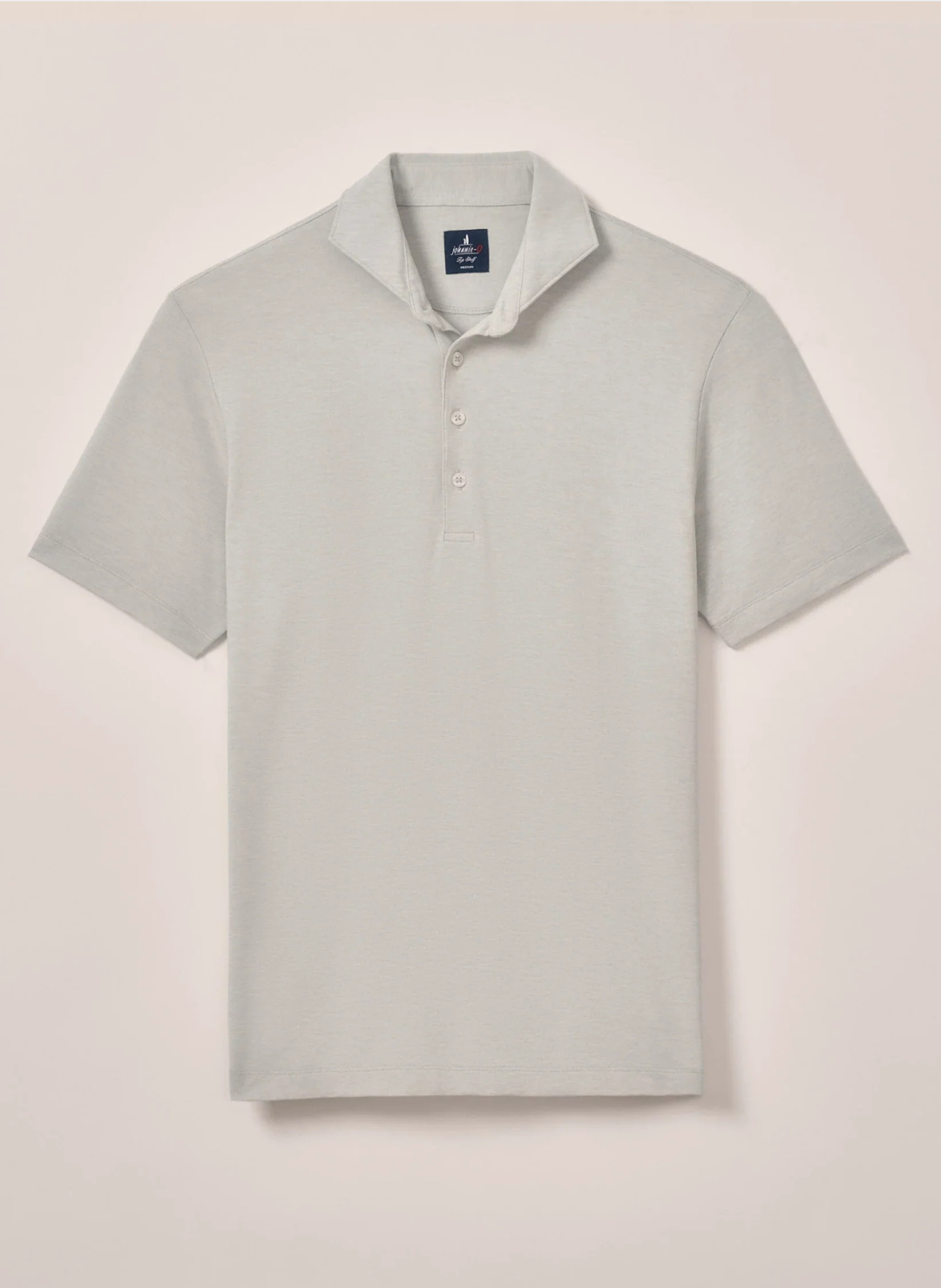Johnnie-O Idris Top Shelf Polo In Light Gray