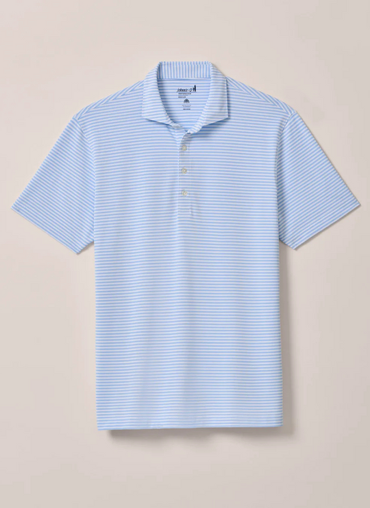 Johnnie-O Stetson Performance Mesh Polo In Malibu