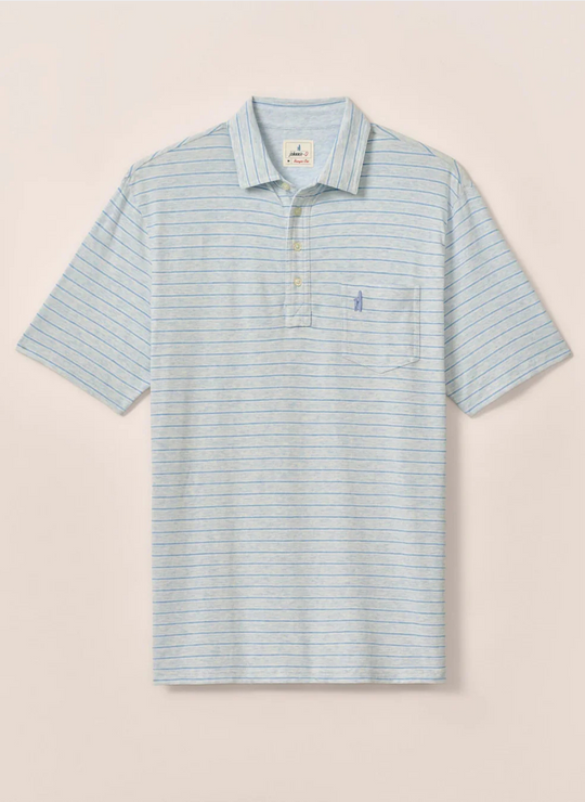 Johnnie-O Matthis Stripe Original 4-Button Polo In Air