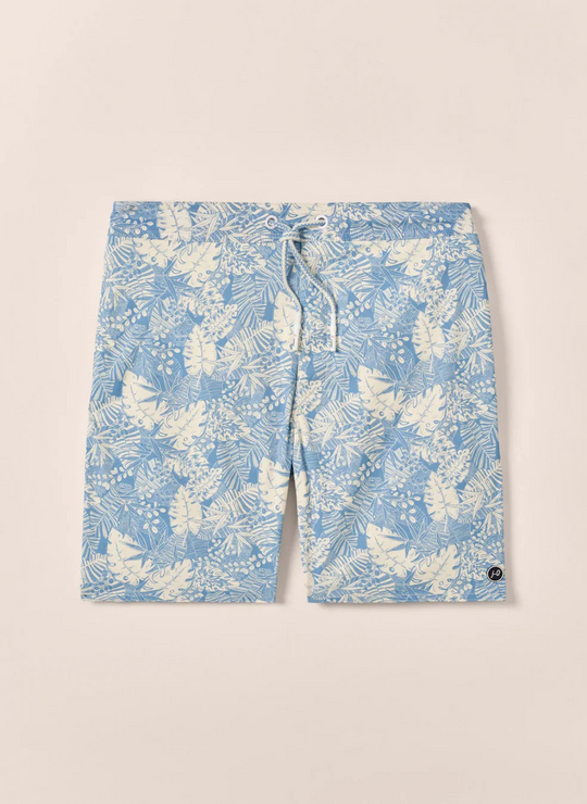 Johnnie-O The Half Elastic 7" Surf Shorts In Salty Dogs