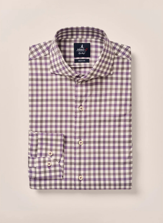 Top Shelf Button Down Shirt - Beryl in Vino