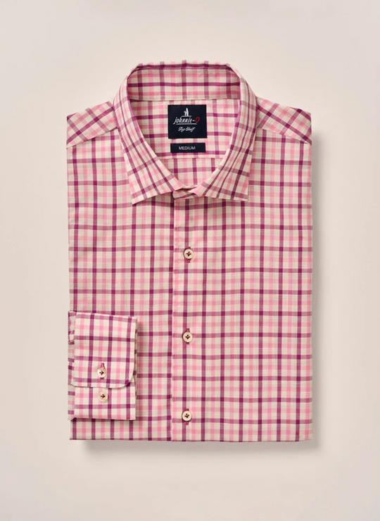 Johnnie-O Ansel Top Shelf Button Up Shirt In Petal