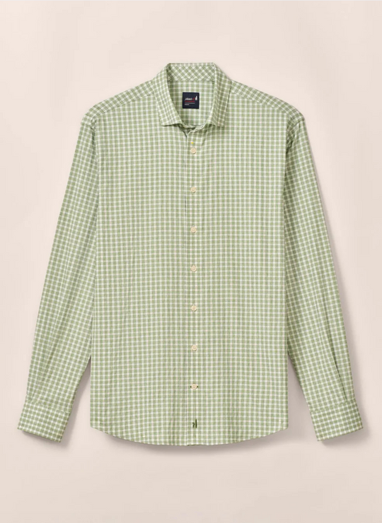 Johnnie-O Westwood Performance Button Up Shirt In Clover