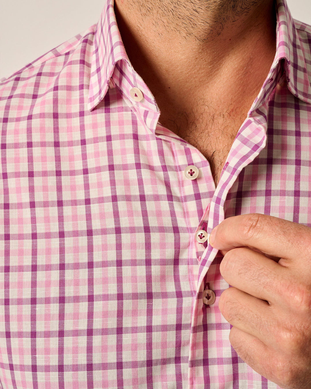 Johnnie-O Ansel Top Shelf Button Up Shirt In Petal