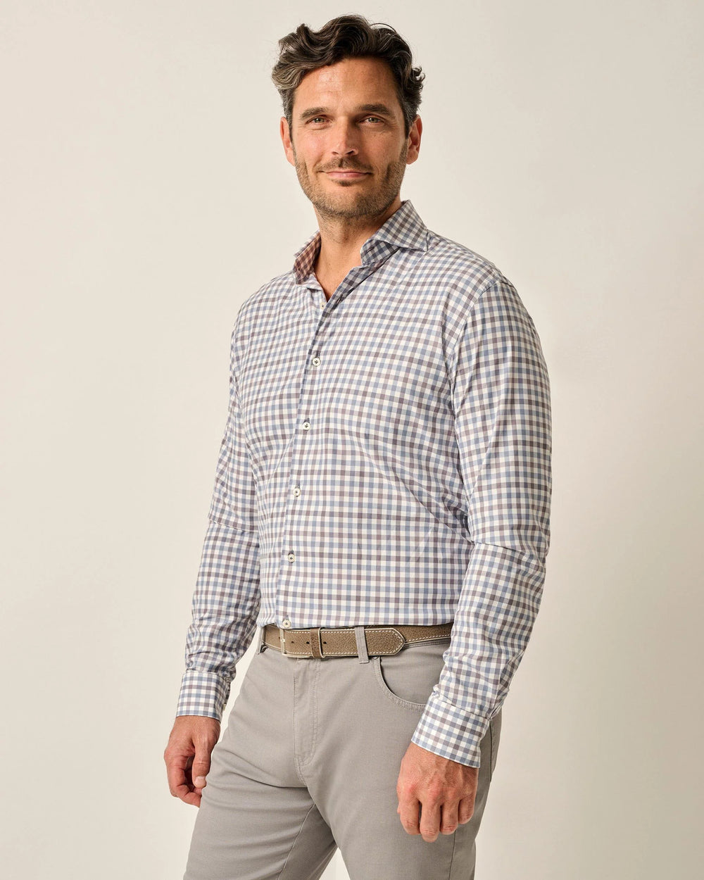 Johnnie-O Beryl Top Shelf Button Up Shirt In Laguna Blue