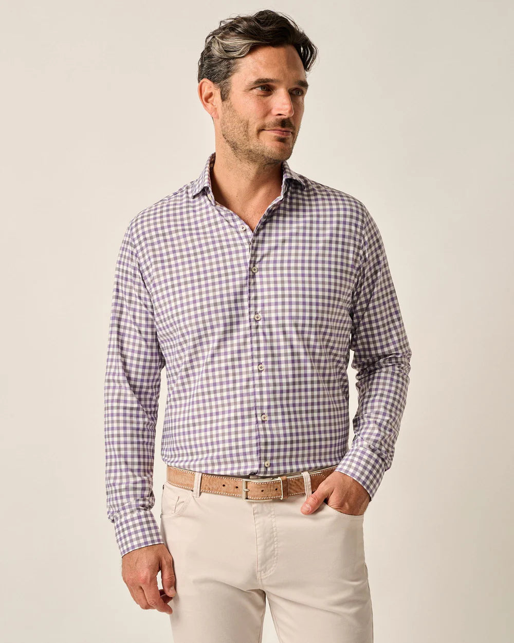 Top Shelf Button Down Shirt - Beryl in Vino