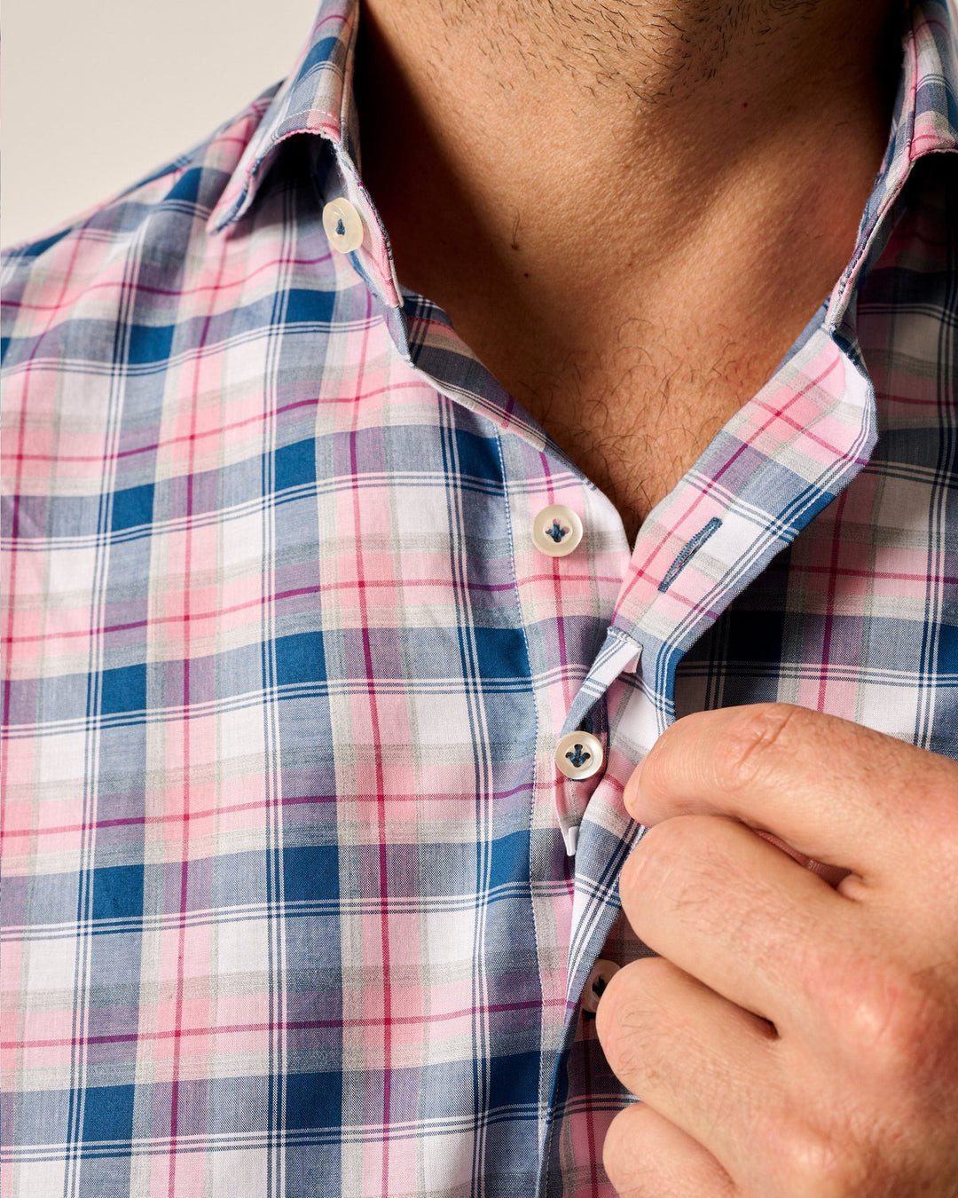 Johnnie-O Granger Top Shelf Button Up Shirt In Navy