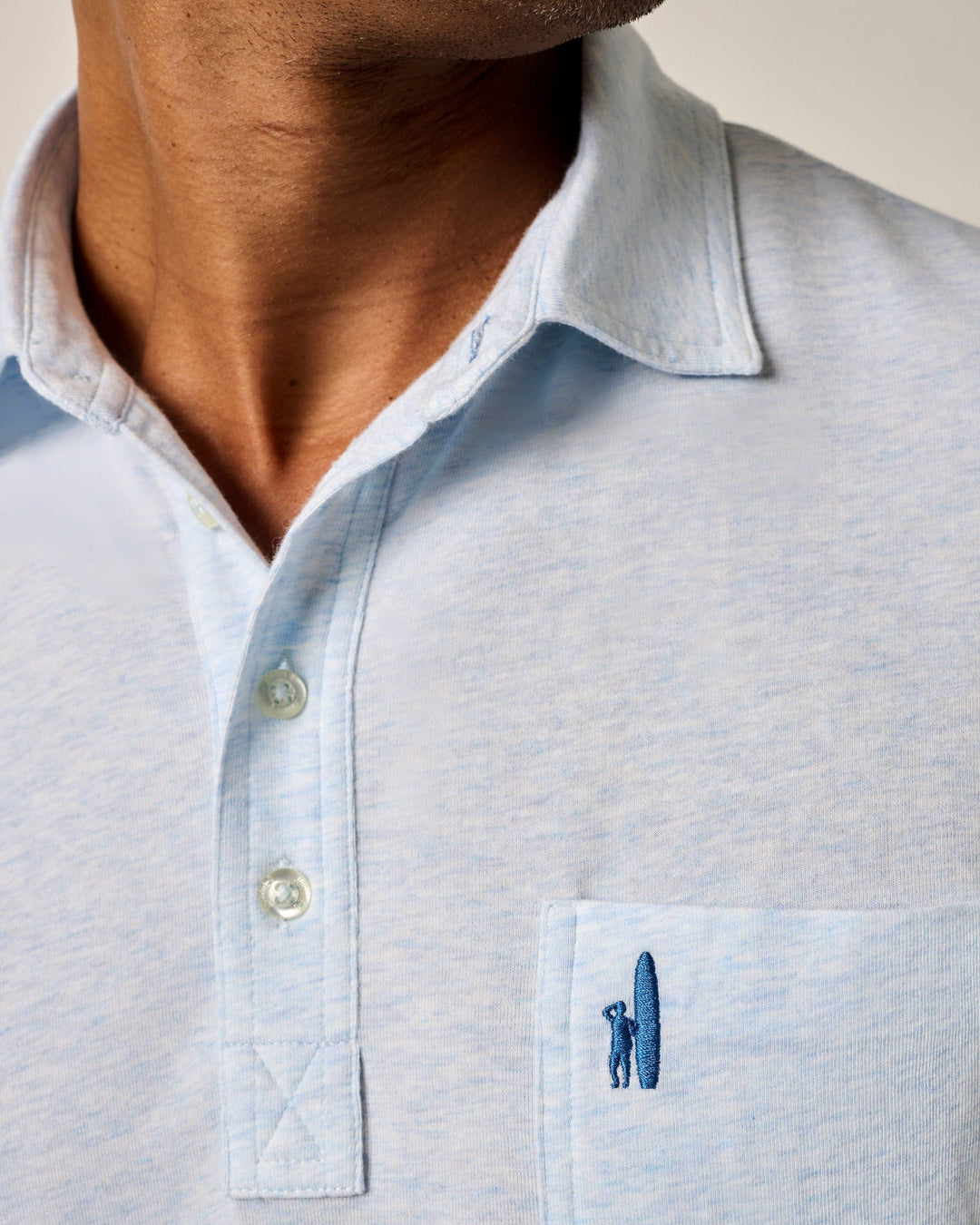 Johnnie-O Heathered Original 4-Button Polo 2.0 In Air