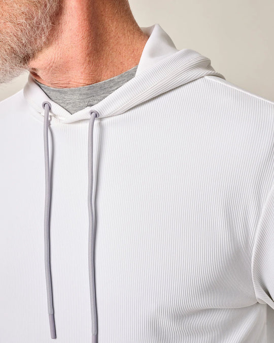 Hoppin Performance Drawstring Hoodie In White