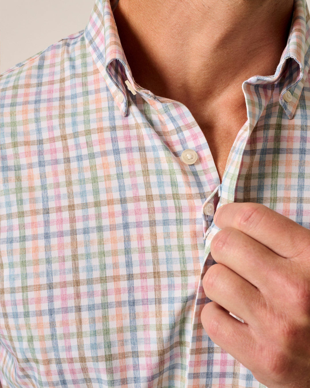 Johnnie-O Kyler Performance Button Up Shirt In Malibu
