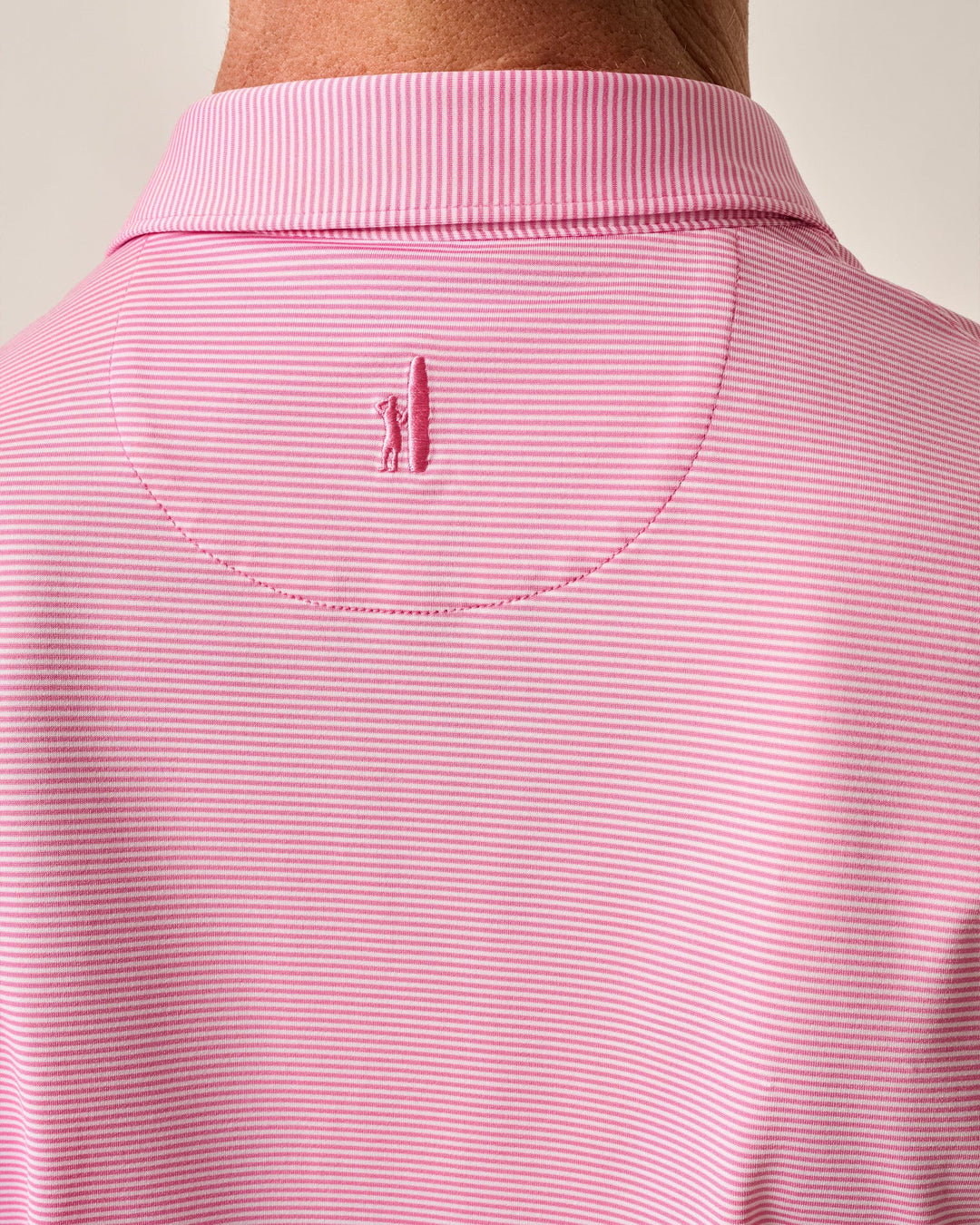 Johnnie-O Lyndonn Stripe Performance Jersey Polo In Cabo
