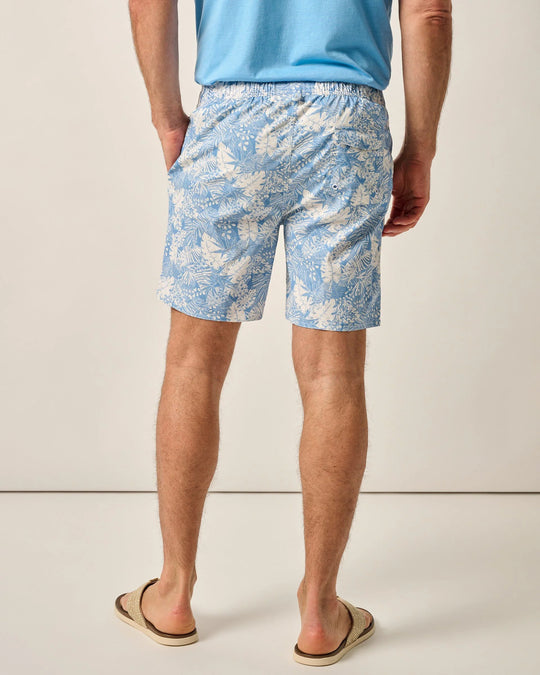 Johnnie-O The Half Elastic 7" Surf Shorts In Salty Dogs