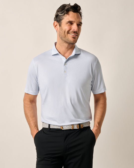 Johnnie-O Slade Performance Jersey Polo In Lake