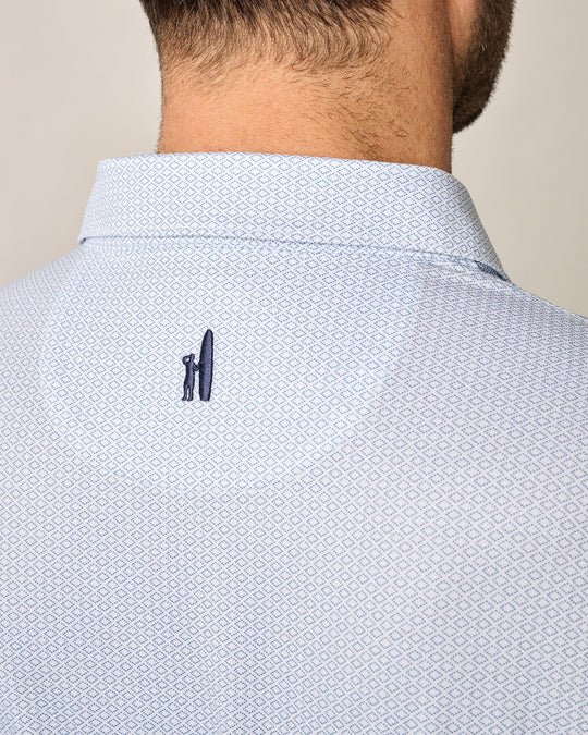 Johnnie-O Slade Performance Jersey Polo In Lake