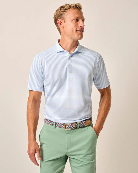 Stetsons Performance Mesh Polo In Malibu