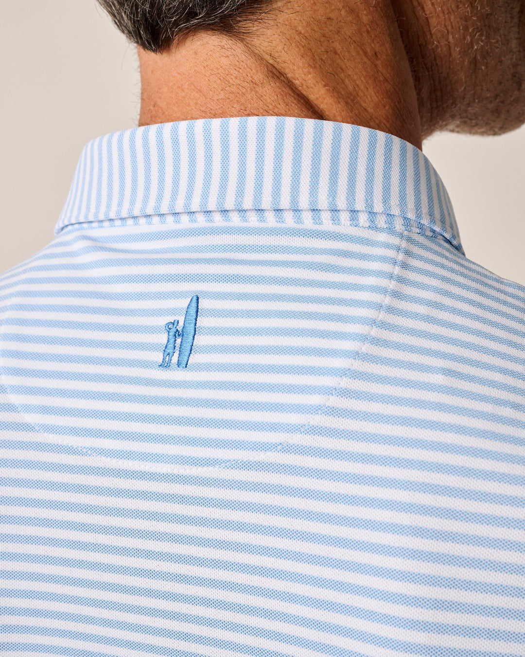 Johnnie-O Stetson Performance Mesh Polo In Malibu
