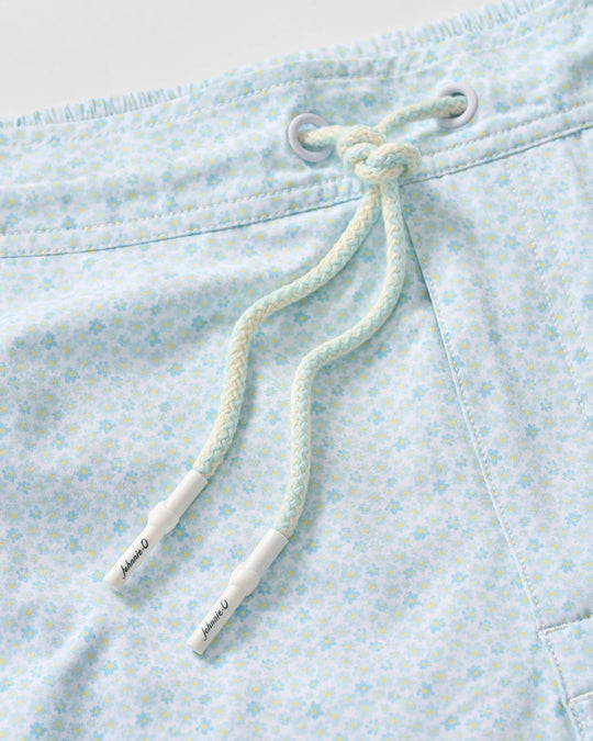 Anemone Half Elastic 7" Swim Trunks In White