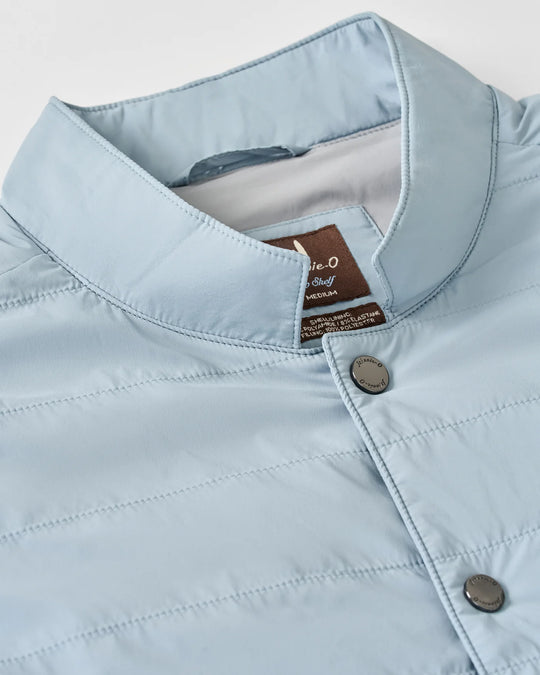 Bauer Quilted Vest In Steel Blue