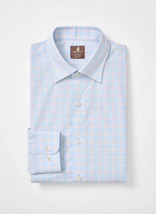 Chadwick Cotton Button Down Shirt in Malibu