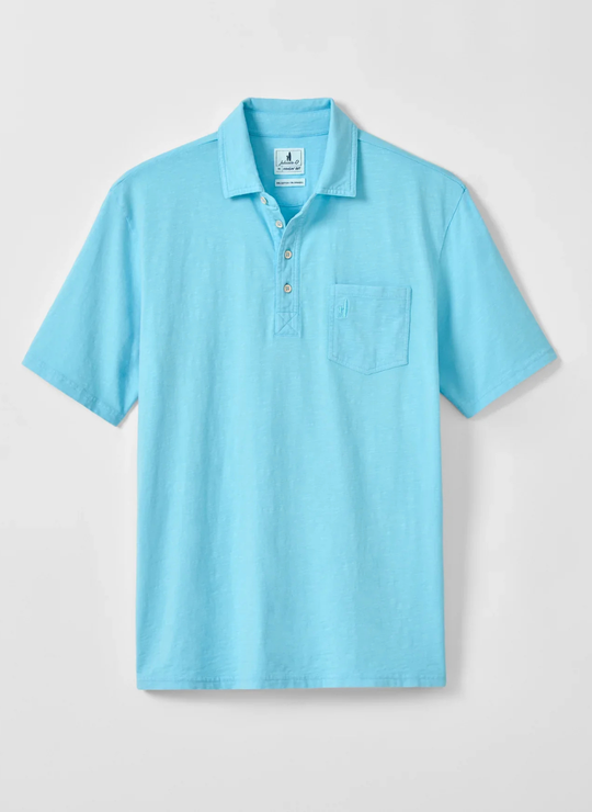 Coastal Wash Original 4-Button Polo In Topaz