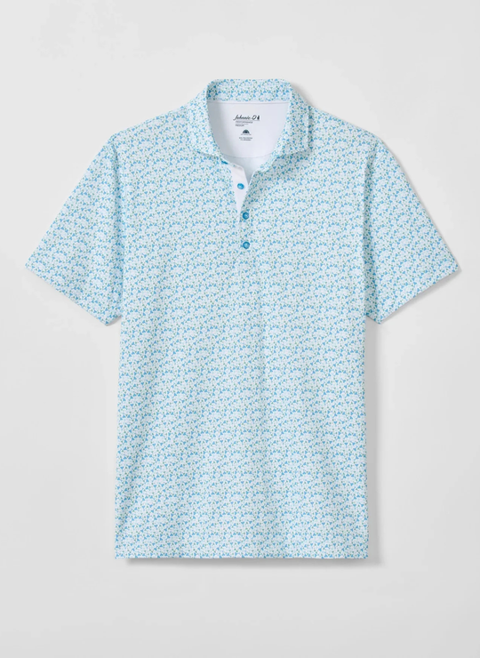 Cocktail Time Performance Mesh Polo In Dolphin