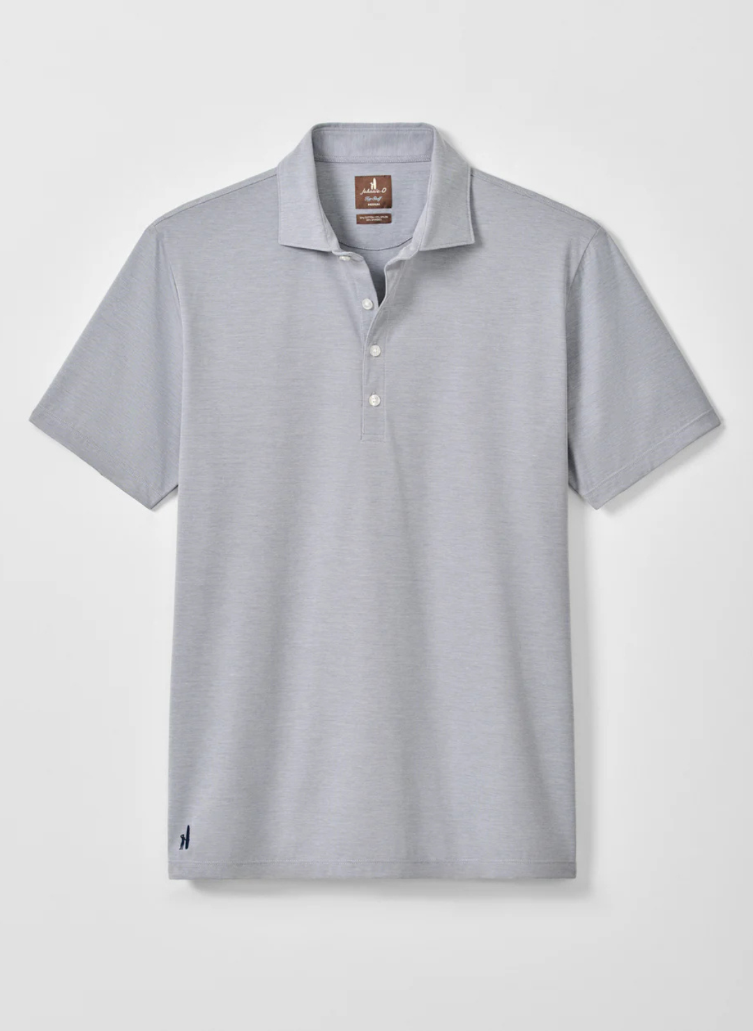 Fine Pique Knit 4-Button Polo - Elba Solid in Midnight