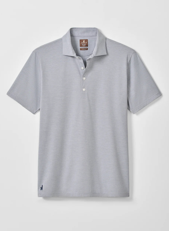 Fine Pique Knit 4-Button Polo - Elba Solid in Midnight