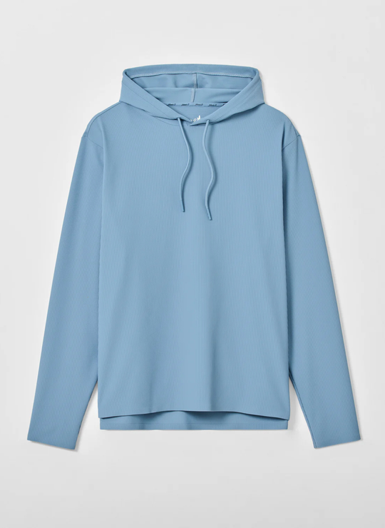 Hoppin Performance Drawstring Hoodie In Carbon Fiber