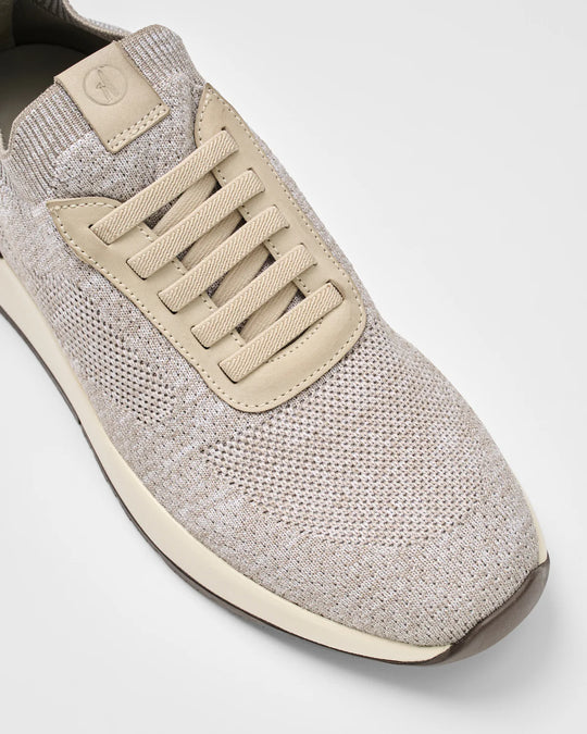 Knit Mesh Runner In Sand