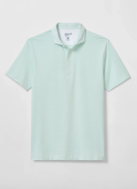 Michael Performance Jersey Polo In Cilantro
