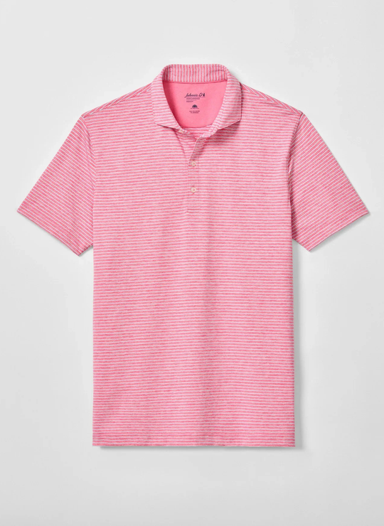 Michael Performance Jersey Polo In Punch