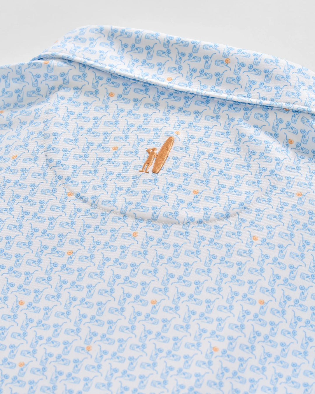 Minty Performance Jersey Polo In Malibu