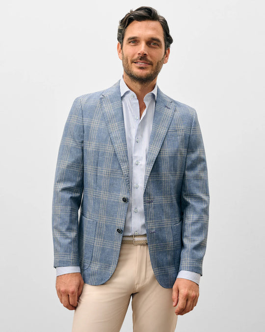 Barney Top Shelf Woven Sport Coat In Malibu