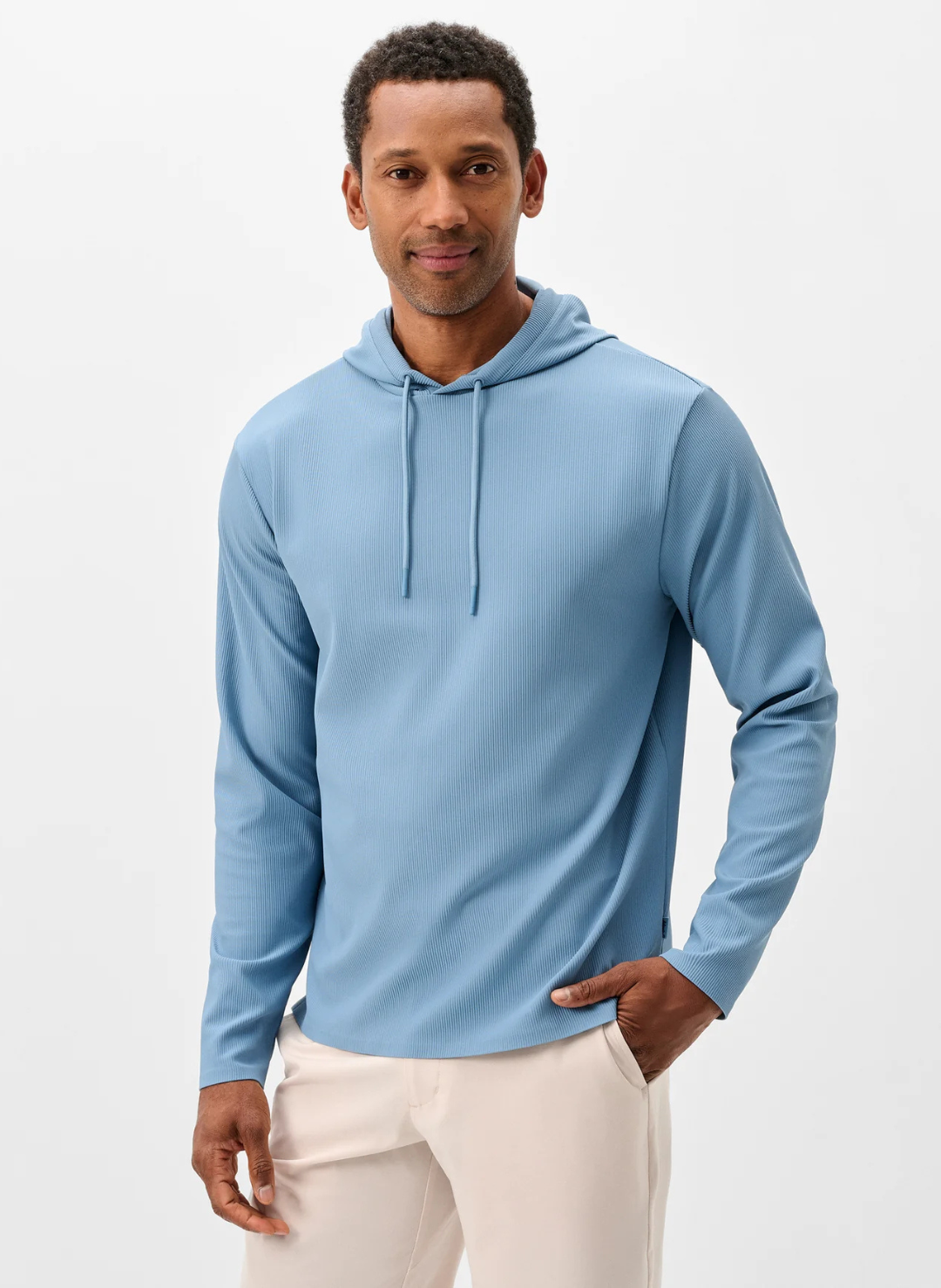 Hoppin Performance Drawstring Hoodie In Carbon Fiber