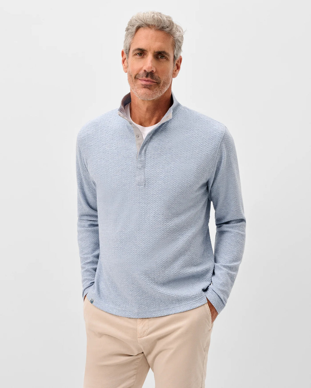 Ransel Hidden Snap Pullover In Malibu