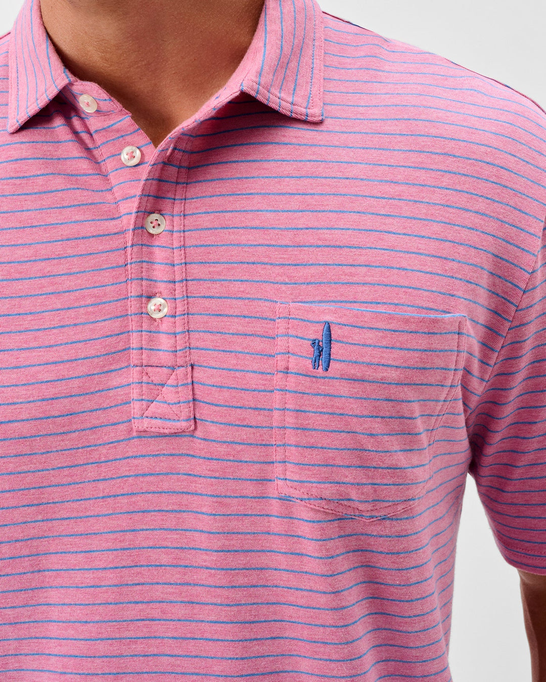 Ryan Original 4-Button Polo In Rosewater