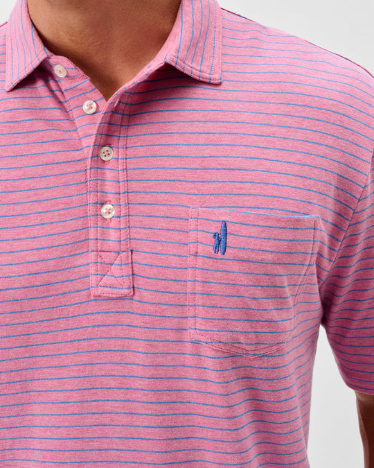Ryan Original 4-Button Polo In Rosewater