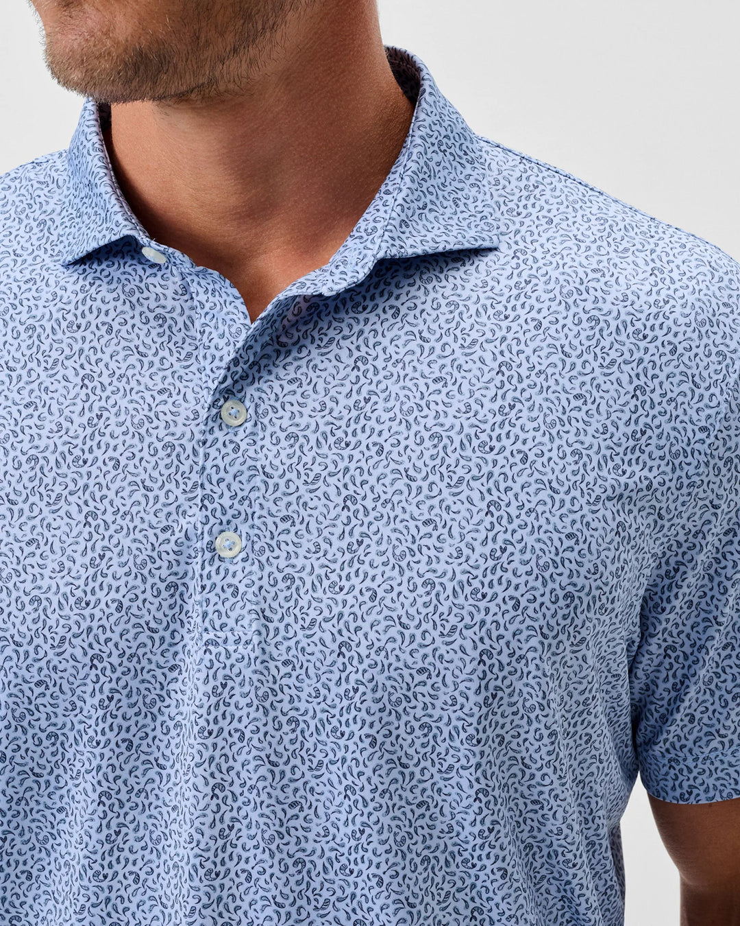 Prawn Performance Jersey Polo In Kona